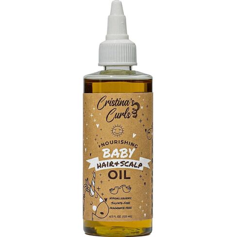 Cristina's Curls Nourishing Baby Wash Day Hair Bundle – Gentle Shampoo + Lightweight Scalp Oil in Kuwait