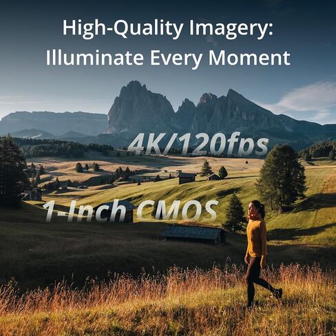 DJI Osmo Pocket 3, Vlogging Cameras with 1'' CMOS & 4K/120fps Vlog Camera, 3-Axis Stabilization, Fast Focusing, Face/Object Tracking, Digital Vlogging Camera for YouTube (Renewed) in Kuwait