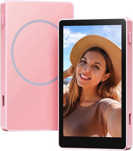 Vlog Selfie Monitor Screen, Magnetic Phone Display for Rear Camera Preview, Bluetooth Remote for Live Streaming and Content Creation, Compatible with iPhone and Android in Kuwait