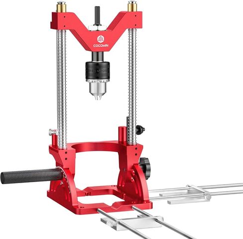 Portable Drill Guide for Drilling Precision Angled or Straight Holes, 0° to 60° Angle Drill Jig Attachment, Drill Press Adapter for Hand Drill, Portable Drill Press with 1/2" Chuck in Kuwait