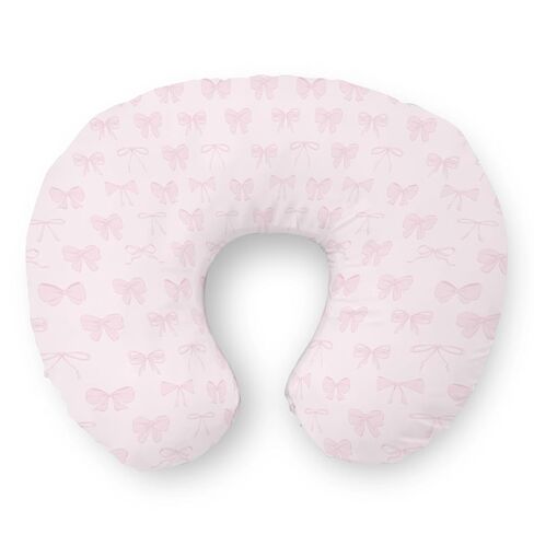 Pastel Pink Bows Nursing Pillow Covers Preppy Girly Ribbons Soft Stretchy Removable Covers Pillowcase for Breastfeeding Pillows Cute Valentine Bows Pillow Slipcover for Baby Girls Boys Newborn in Kuwait