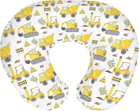 Construction Trucks Planting Baby Nursing Pillow Covers for Boy Girl Construction Digger Tractor Builder Trees Nursing Pillowcase for Breastfeeding Pillows Soft Stretchy Slipcovers for Newborn Infant in Kuwait
