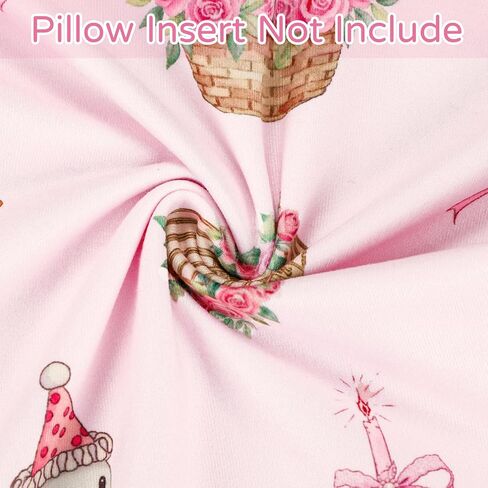 Ruffled Nursing Pillow Cover, Breastfeeding Pillow Cover for Baby Girls, Stretchy Nursing Pillowcase for Infant Newborn, Removable Slipcover for Nursing Pillows, Pink Goose(Only Cover) in Kuwait