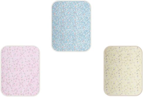 UPKOCH Waterproof Bed Wetting Pads 3pcs Set Foldable Mattress Protectors Made of Lint Material Keeps Sheets Dry for Pet Bed or Diaper Changing Cover Random Color in Kuwait