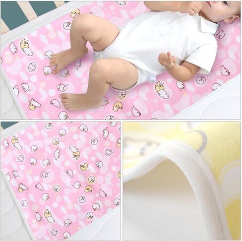 UPKOCH Waterproof Bed Wetting Pads 3pcs Set Foldable Mattress Protectors Made of Lint Material Keeps Sheets Dry for Pet Bed or Diaper Changing Cover Random Color in Kuwait