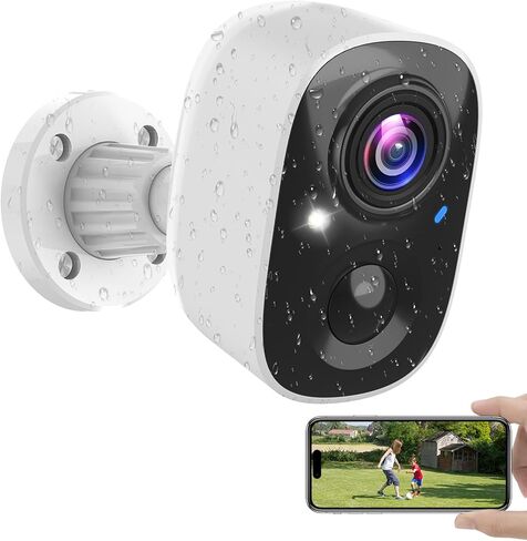MaxiViz Security Cameras Wireless Outdoor (4 Pack), Battery Powered Cameras for Home Security with AI Motion Detection, 2K Color Night Vision, 2-Way Talk, IP66 Weatherproof, SD/Cloud Storage in Kuwait