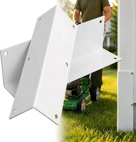 2 Pack Stainless Steel Corner Guards/Trim for Vinyl Siding, 1.0mm Metal Siding Corner Caps with Stainless Steel Screws, 11.8"x3.4"x 3.4" 89°Angle Close-Fitting, Protection for Walls/Posts (White) in Kuwait