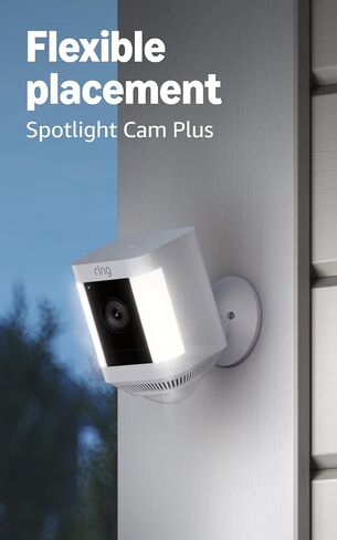 Ring Battery Doorbell (newest model), Speckled Gray with Ring Spotlight Cam Plus, Battery, White in Kuwait