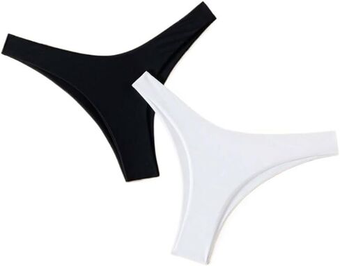 Bathing Suit Bottoms for Women High Cut Swimming Panty 2 Packs,Summer Beach in Kuwait