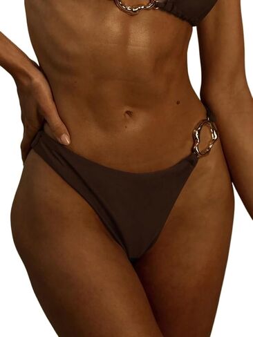 Bathing Suit Bottoms for Women Side Trim Bikini Bottom Beach Swimwear in Kuwait