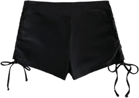 Bathing Suit Bottoms for Women Summer Beach Drawstring Side Bikini Shorts in Kuwait