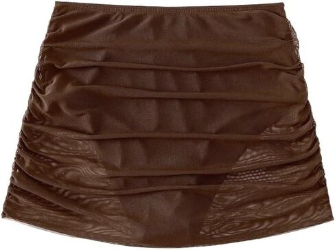 Bathing Suit Bottoms for Women Ruffle Mesh Skorts Swimwear Bottom in Kuwait