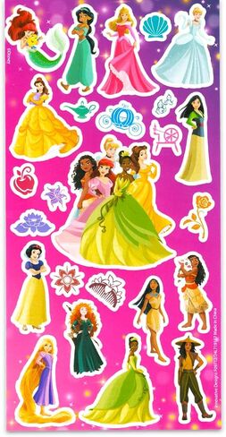 Disney Princess Kids Dinnerware Set - Durable Dishes for Girl Bundle 2 Pack | Dishwasher-Safe with 2 Dinner Plates with Elsa and Disney Princesses Plus Stickers | Disney Frozen Dining Set for Kids in Kuwait