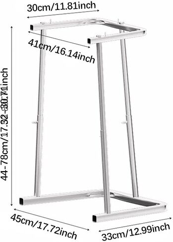 Shelf Tall Trash Bag Holder Leaf Waste Stand Garbage Bag Bracket Stainless Steel Adjustable Folding Suitable for Garden Camping Picnic in Kuwait