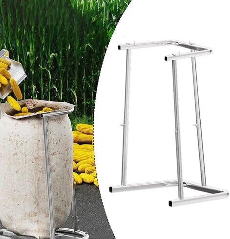Shelf Tall Trash Bag Holder Leaf Waste Stand Garbage Bag Bracket Stainless Steel Adjustable Folding Suitable for Garden Camping Picnic in Kuwait