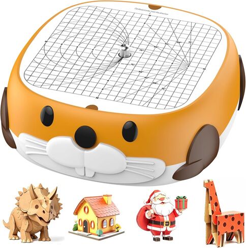 Cardboard-Cutter-Kids-Card-Board-Table-Saw-Tools-Kid-Safe-Cutting-Machine | Electric Power, Bladeless, Child Safety Box Cutters, Childrens Toy Inventable Cut Kit for Stem Crafter Bot Jigsaw Paper Craft in Kuwait