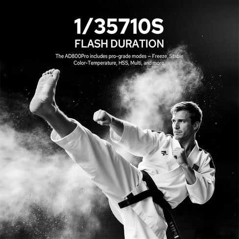 GODOX AD800 Pro AD800Pro Outdoor Flash Strobe Light, 800Ws TTL 1/8000s HSS Flash Monolight, 300 Full Power Pops, 0.01-1.5s Recycle Time, Battery-Powered All-in-One Outdoor Photography Lighting in Kuwait