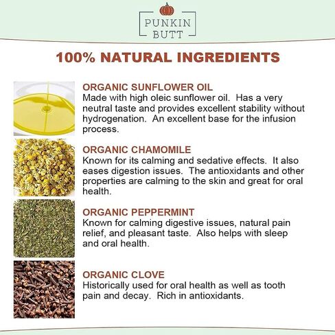 Punkin Butt Teething Oil and Ear Oil for Sore Gum and Ear Canal Relief | All Natural, Organic, Safe for Infants, Chemical-Free in Kuwait