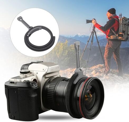 Versatile Gear Follow Focus Handle Lever for HD Cameras, Plastic and Rubber, Enhanced Focusing Precision, 1PC (Grey) in Kuwait