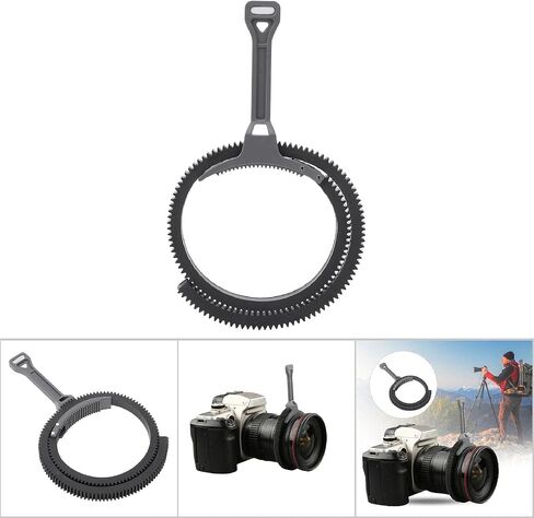 Versatile Gear Follow Focus Handle Lever for HD Cameras, Plastic and Rubber, Enhanced Focusing Precision, 1PC (Grey) in Kuwait