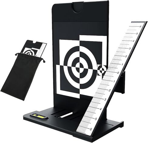 Camera Focus Adjustment Card, Lens Calibration Tool,with Built-in Bubble Level and 1/4"-20 Tripod Mount, for DSLR Cameras/Photographers in Kuwait