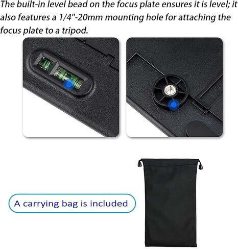 Camera Focus Adjustment Card, Lens Calibration Tool,with Built-in Bubble Level and 1/4"-20 Tripod Mount, for DSLR Cameras/Photographers in Kuwait