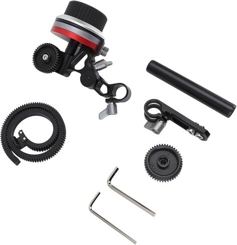 Kadimendium Camera Follow Focus Puller Aluminum Alloy for Video Photography with Lens Gear and Handwheel 1 Unit in Kuwait