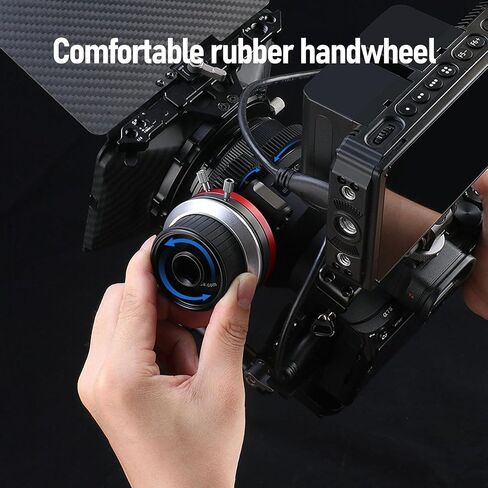 Kadimendium Camera Follow Focus Puller Aluminum Alloy for Video Photography with Lens Gear and Handwheel 1 Unit in Kuwait