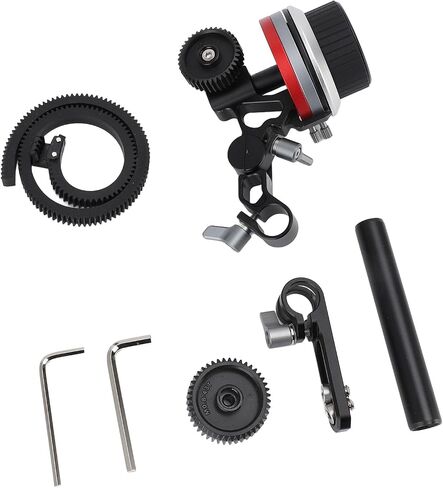 Socobeta Camera Follow Focus Puller Aluminum Alloy for Video Photography with Lens Gear and Handwheel 1 Unit in Kuwait