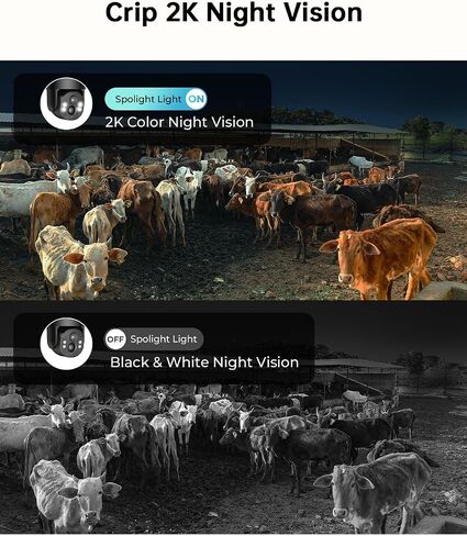 4G LTE Cellular Security Camera, No WiFi Needed, 4MP Live Video, 360° Full View, Built-in SIM Card, Color Night Vision, Instant Alerts, 2 Storage Ways, Solar Outdoor Camera for Off-Grid Areas in Kuwait