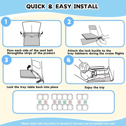 Toddler Airplane Bed, Portable Kids Airplane Seat Extender, Soft Plane Bed for Flights, Midnight in Kuwait