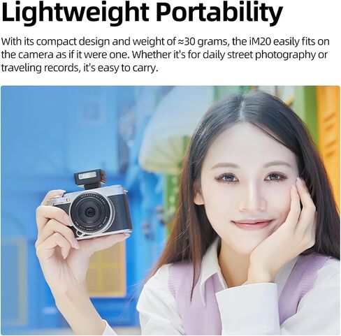 Godox iM20 Mini Flash, GN15 Flash Index, 5 Power Levels, Compact Portable Photography Light in Kuwait