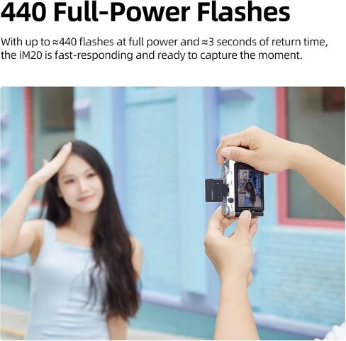 Godox iM20 Mini Flash, GN15 Flash Index, 5 Power Levels, Compact Portable Photography Light in Kuwait