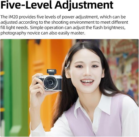 Godox iM20 Mini Flash, GN15 Flash Index, 5 Power Levels, Compact Portable Photography Light in Kuwait