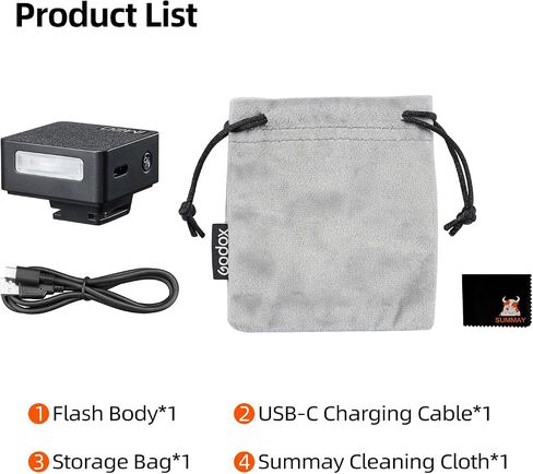 Godox iM20 Mini Flash, GN15 Flash Index, 5 Power Levels, Compact Portable Photography Light in Kuwait