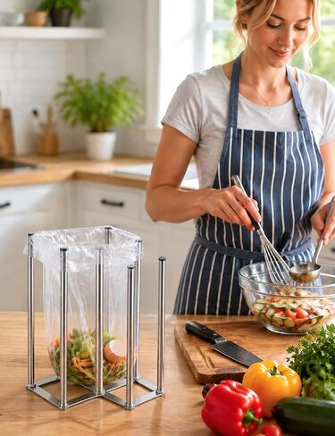 Foldable Bottle Drying Rack, Baby Bottle Drying Rack, Collapsible Cup Draining Holder, Retractable Reusable Stainless Steels Storage Bag Dryer with Non-Slip Bottom in Kuwait