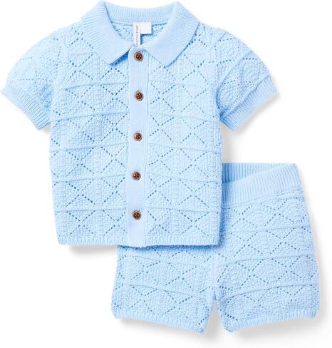 Janie and Jack Baby Boys' Baby Crochet Cabana Set in Kuwait