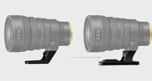 Leofoto NF-08 Lens Replacement Foot for Nikon Z 28-135mm f/4 PZ, Compatible Arca-Swiss,CNC Aluminum Lens Foot with QD Socket & Ergonomic Silicone Grip, Two Safety Stop in Kuwait