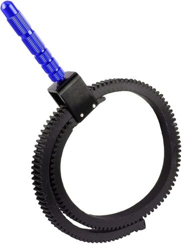 Follow Focus Belt, Premium Aluminum Alloy Adjustable Manual Focus Gear Belt with Stainless Steel Screw for DSLR Cameras and Camcorders 49mm to 82mm Lens Compatibility in Kuwait