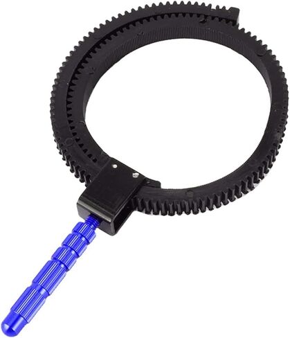 Follow Focus Belt, Premium Aluminum Alloy Adjustable Manual Focus Gear Belt with Stainless Steel Screw for DSLR Cameras and Camcorders 49mm to 82mm Lens Compatibility in Kuwait