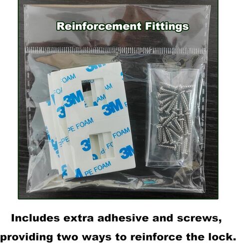 2 Pack Magnetic Cabinet Locks Baby Proofing Child Safety Drawer Latches. | Families with toddlers, Renter-friendly, Hidden from the outside, Includes spare adhesive for reinforcement, Cupboard in Kuwait