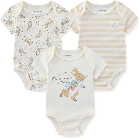 Peter Rabbit Baby Boys 3 Pack Bodysuit for Newborn and Infant in Kuwait