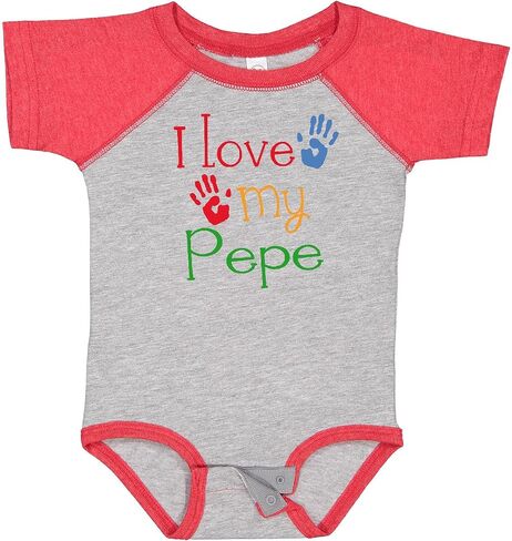 inktastic Pepe Grandkids Handprints Baby Bodysuit in Kuwait