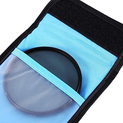 3 Slot Camera Filter Storage Bag, Weather Resistant Nylon Camera Filter Wallet, Holds Square or Round Filters up to 86mm Wide and 100mm Tall, Designed for A and P Series Filters, w in Kuwait
