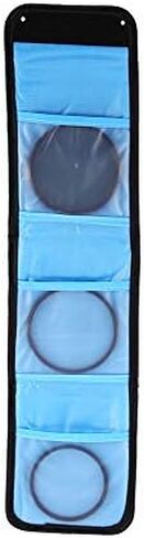 3 Slot Camera Filter Storage Bag, Weather Resistant Nylon Camera Filter Wallet, Holds Square or Round Filters up to 86mm Wide and 100mm Tall, Designed for A and P Series Filters, w in Kuwait
