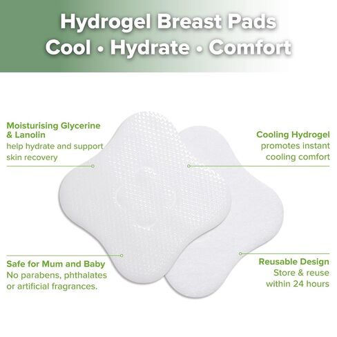 haakaa Hydrogel Nipple Pads with Lanolin, 8 PCS Individually Wrapped | Cooling hydrogel nipple pads with lanolin for soothing comfort during breastfeeding and pumping, breastfeeding essential in Kuwait