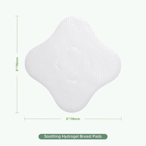 haakaa Hydrogel Nipple Pads with Lanolin, 8 PCS Individually Wrapped | Cooling hydrogel nipple pads with lanolin for soothing comfort during breastfeeding and pumping, breastfeeding essential in Kuwait