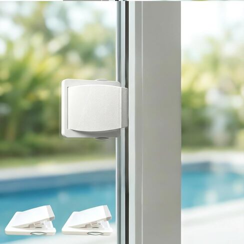 2 Pack Sliding Window Child Safety Lock, For Toddlers Ages 0-4, Home, Office, Patio, Balcony & Closet Use, Durable Security Lock For 0-4 Years Old Toddler Safety Protection in Kuwait