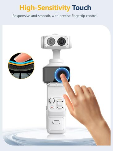 for Insta360 Luna Ultra 2-Pack Tempered Glass Screen Protector + Lens Protector, 9H Hardness HD Clear Anti-Scratch Kit (2 Screen Films + 2 Lens Films) in Kuwait