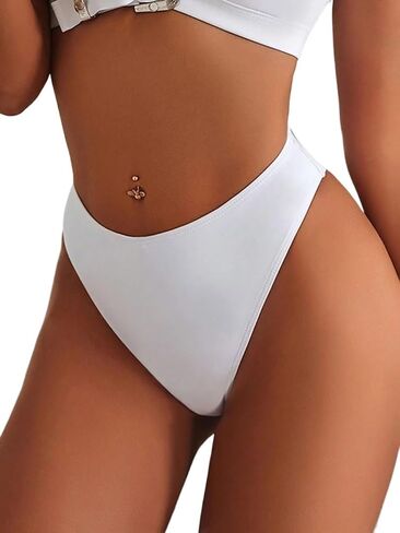 Bathing Suit Bottoms for Women Solid Color Bottoms for Beach in Kuwait